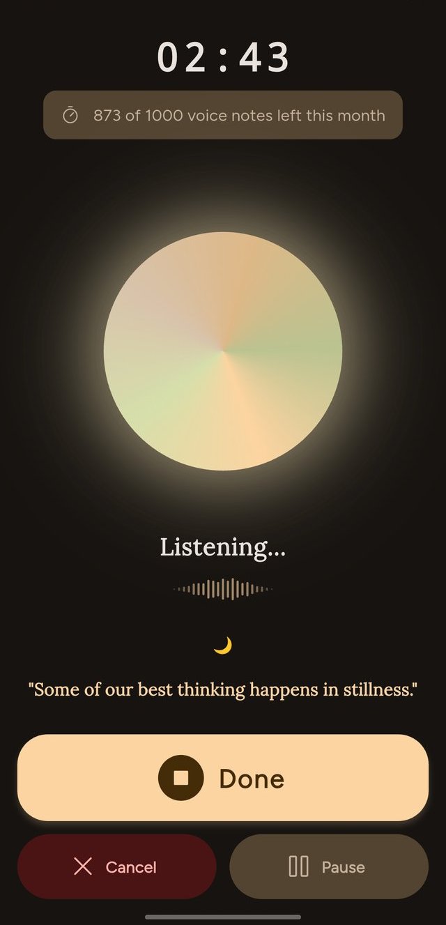 Tellmint recording screen